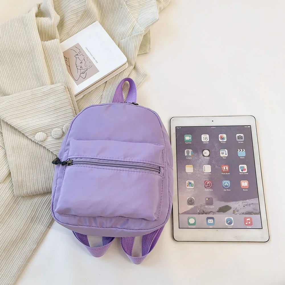 Stylish Solid Color Mini Backpack for Women | Casual Travel Rucksack
