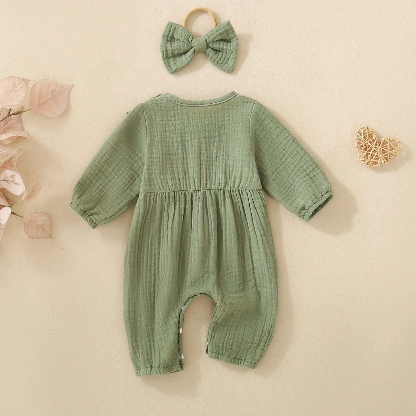 Neutral Baby Romper | Comfortable All-in-One Outfit for Infants