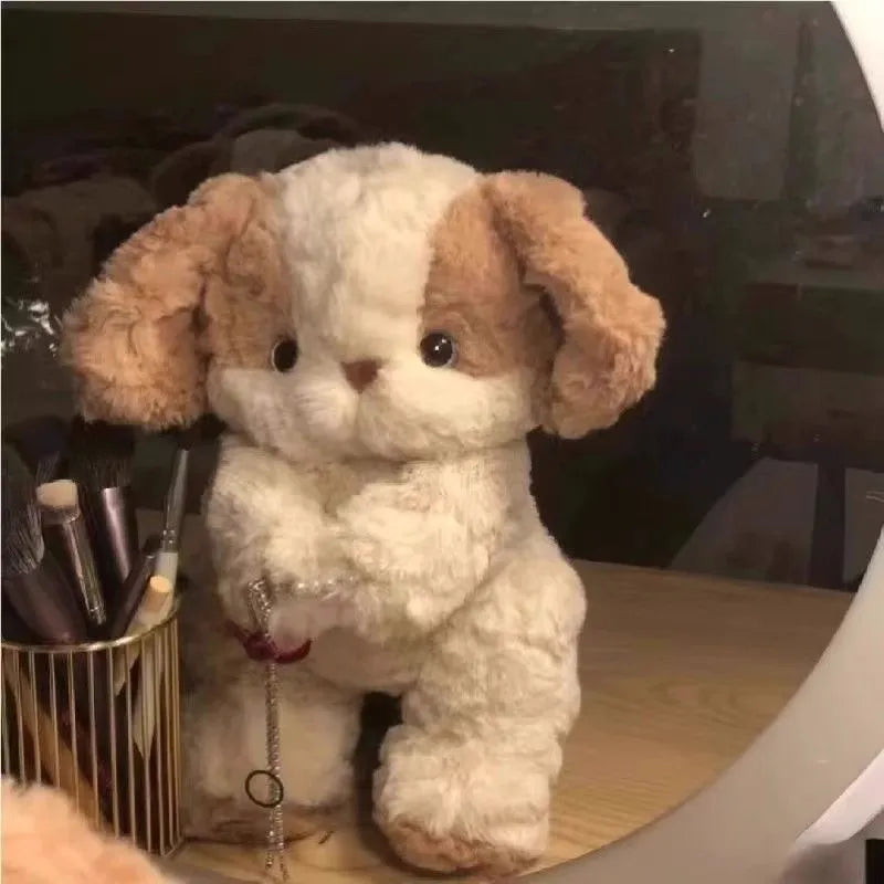 Kawaii Cute Fluffy Puppy Plush Pillow | Soft Stuffed Dog Companion