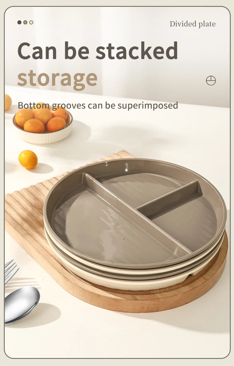 Reusable Divided Dinner Plates | Eco-Friendly Kids Tableware