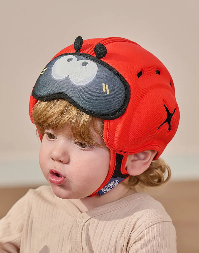 Cute Ladybug Baby Helmet | Safe Anti-Shock Headgear for Infants
