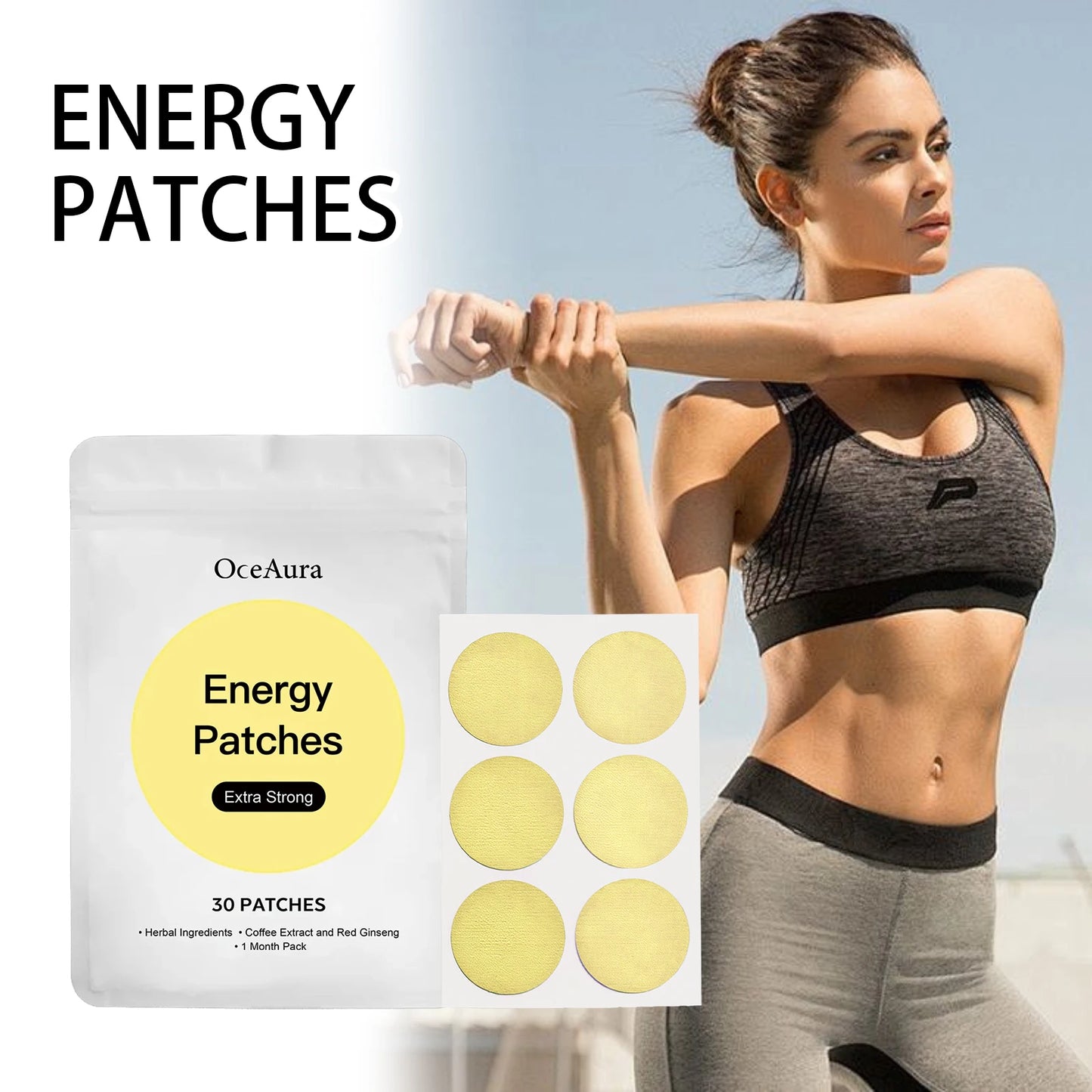 Gentle Yellow Body Care Patches for Daily Skin Care - Unisex