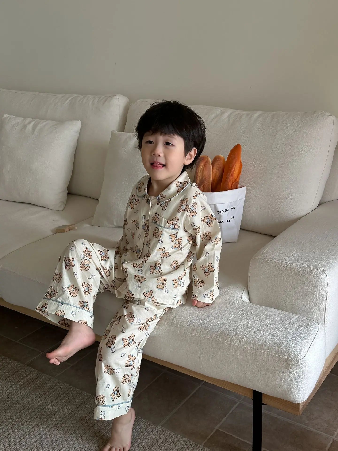 Spring Children's Cartoon Homewear Outfits | Cute Pajamas Set