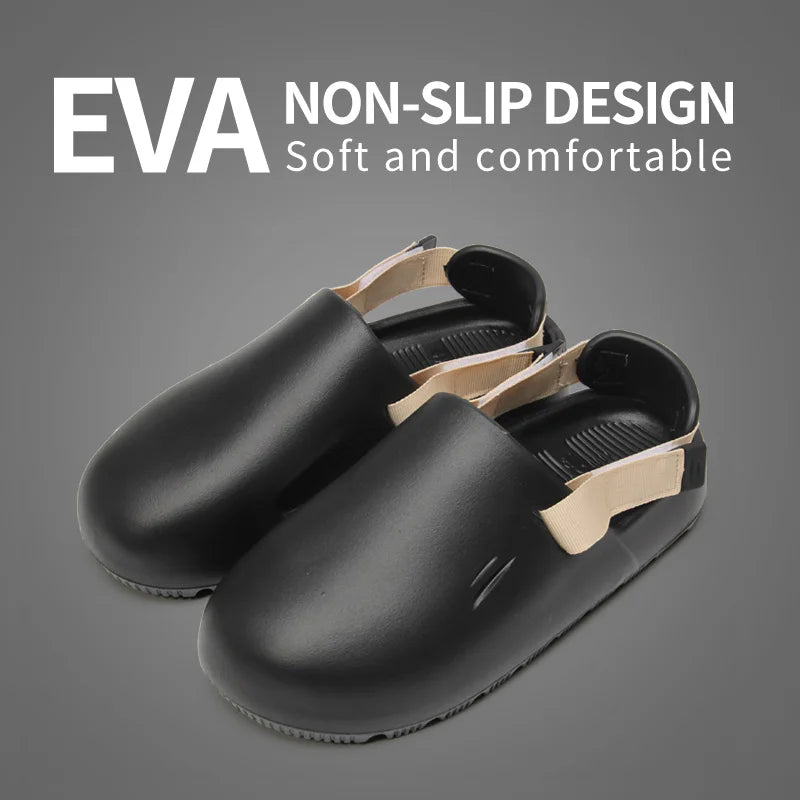 Men's Open-Toe EVA Slippers | Anti-Slip & Odor-Resistant Comfort