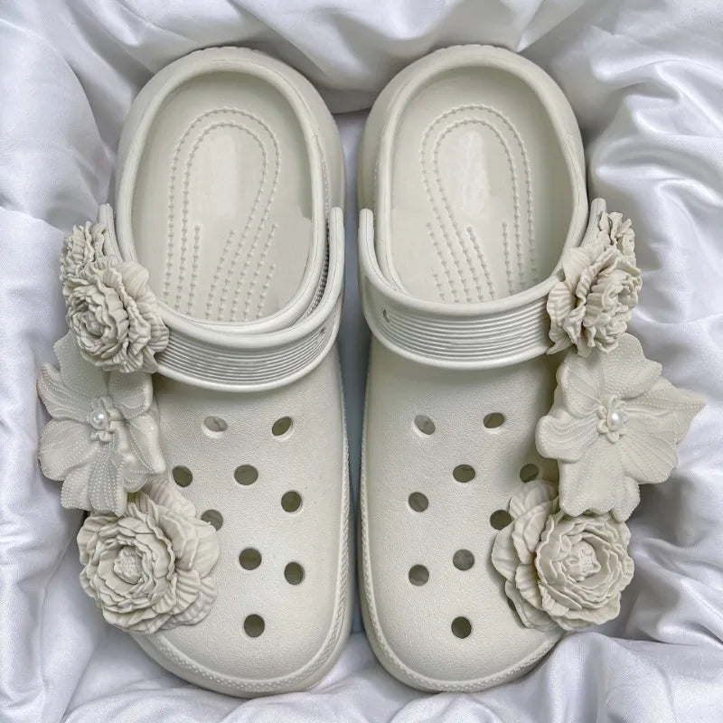 DIY Fashion Shoe Charms Set | 3D Flower Shoe Decorations