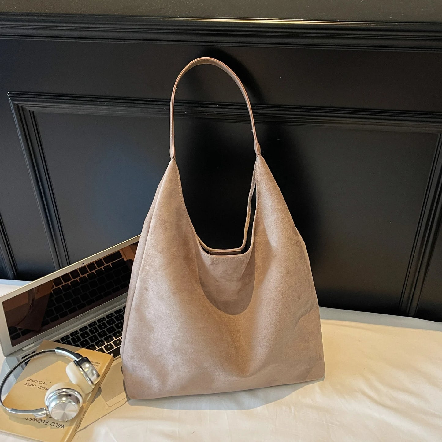 Stylish Winter Suede Shoulder Bag | Large Capacity Crossbody Bag