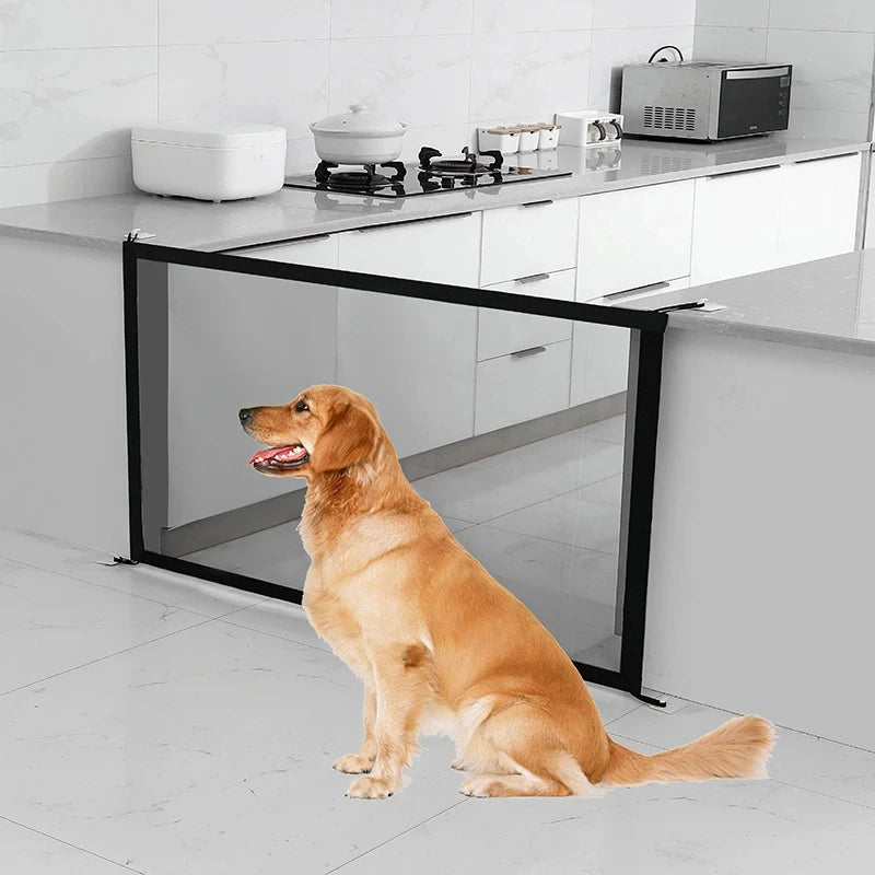 Folding Breathable Mesh Pet Dog Barrier Fences for Safety
