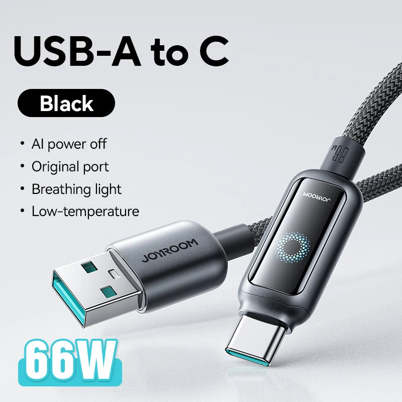 100W Fast Charge USB C Cable | Automatic Power Off Charging
