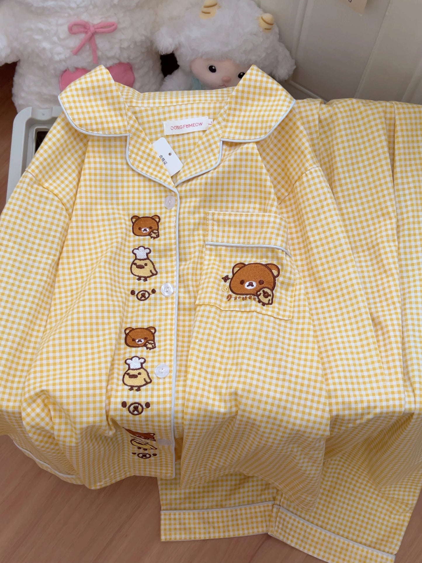 Kawaii Women's Long Sleeve Pajamas | Cozy Anime Home Wear