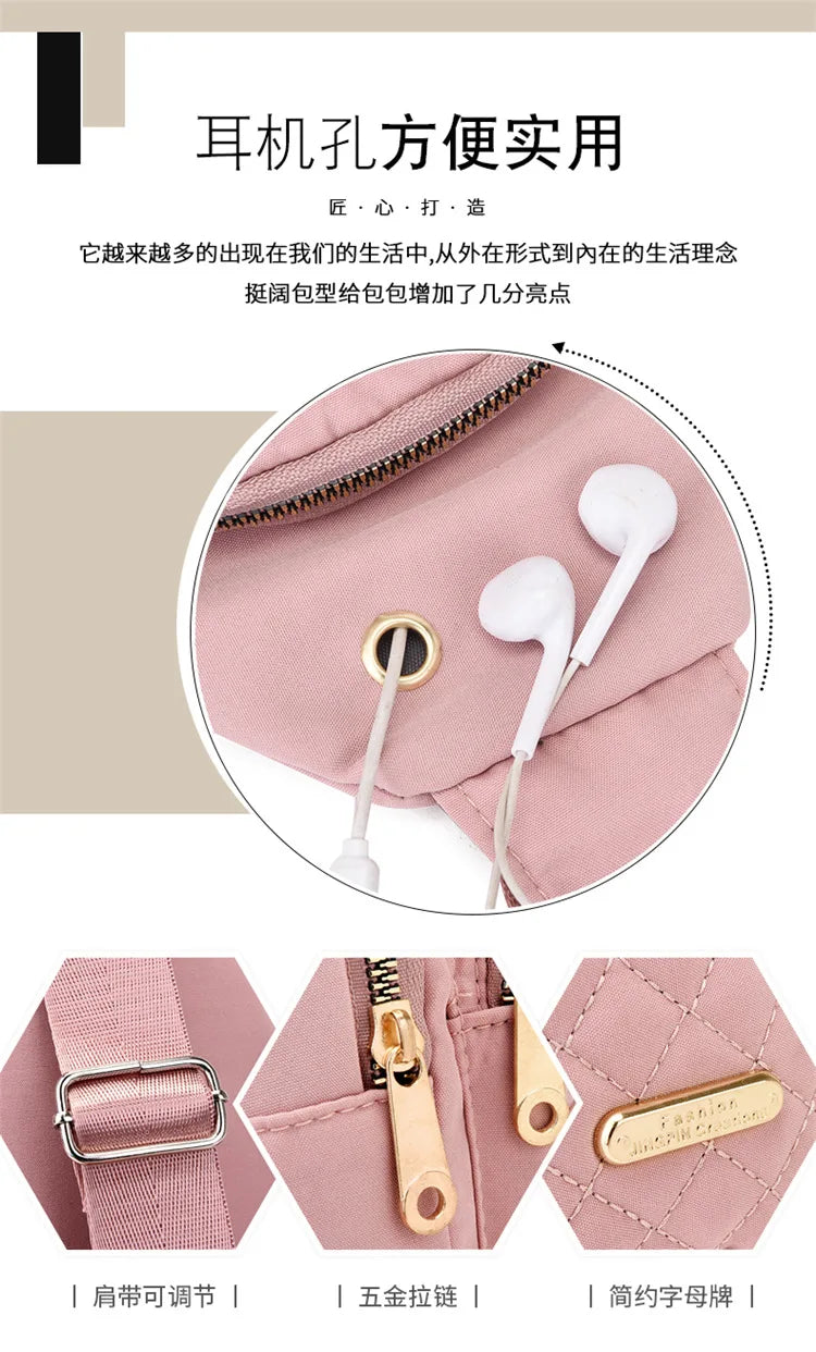 Women's Multi-Layer Embroidered Backpack | Casual Outdoor Style