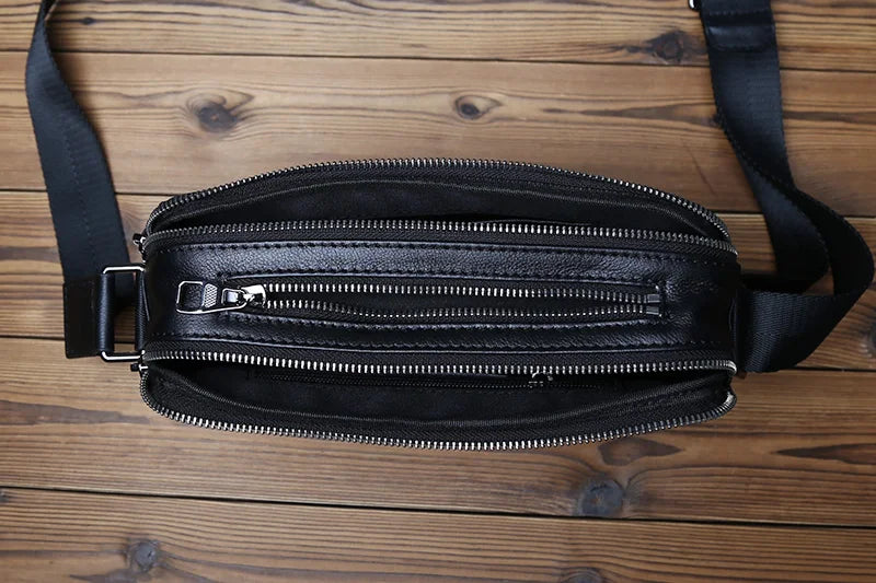 Casual Leather Shoulder Bag for Men | Stylish Large Capacity Messenger