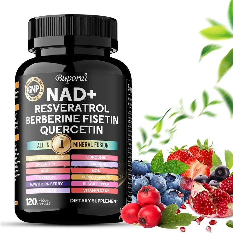 NAD Resveratrol Berberine Capsules | Supports Healthy Aging & Endurance
