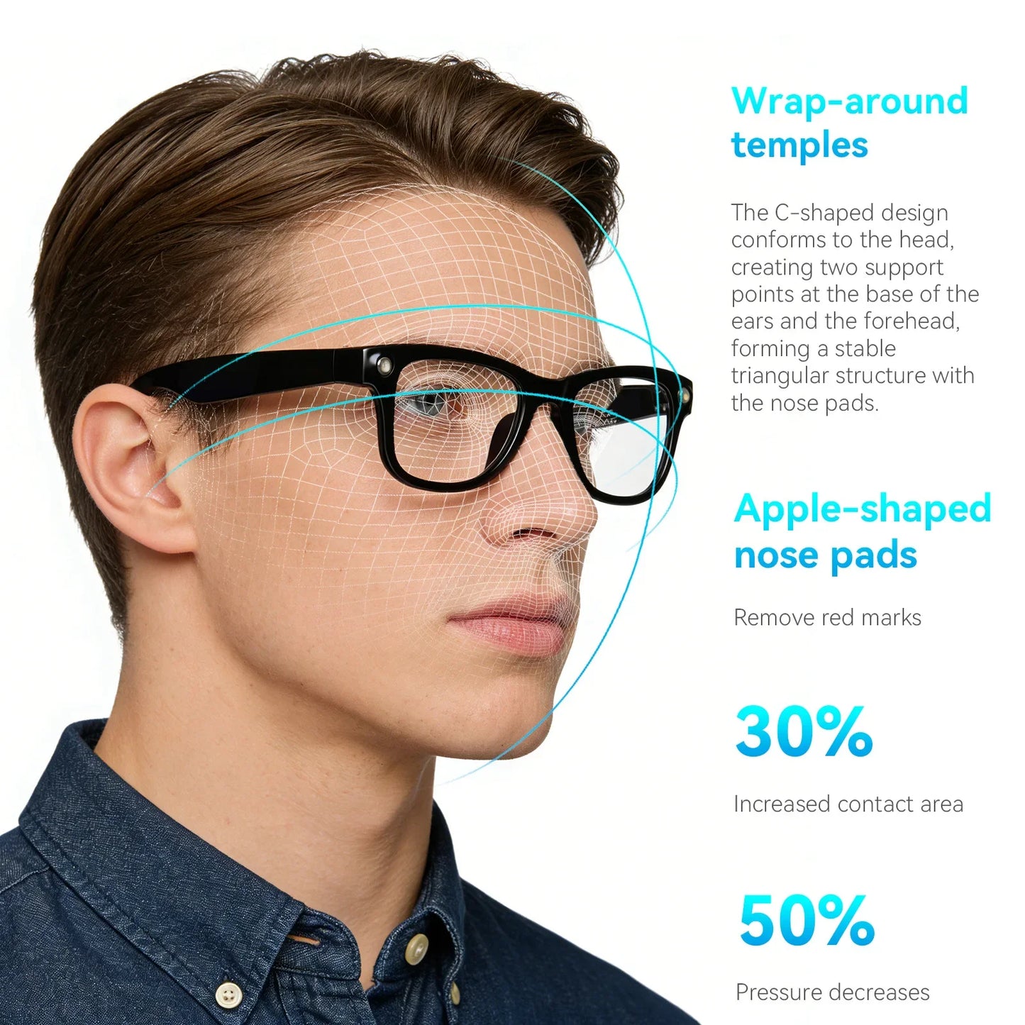 Smart AI Glasses with Translation & Music Play | Bluetooth Sunglasses