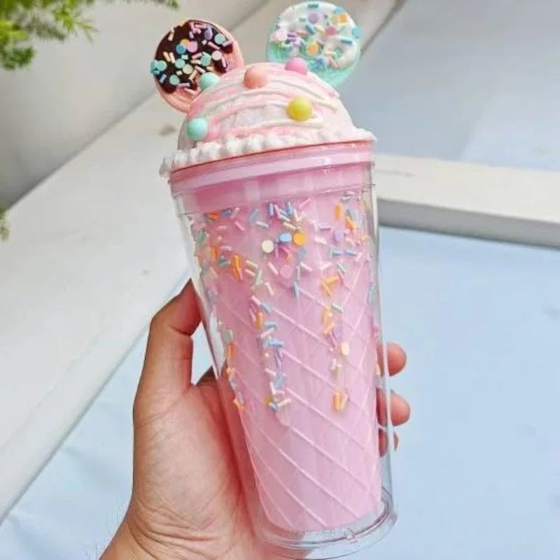 450ml Cute Water Bottle for Girls | BPA Free Double Wall Tumbler