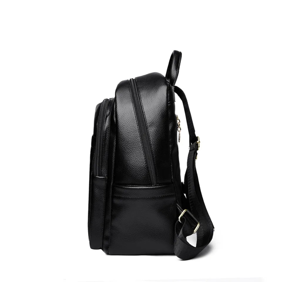 Stylish Leather Backpack for Women | Spacious Daily Use