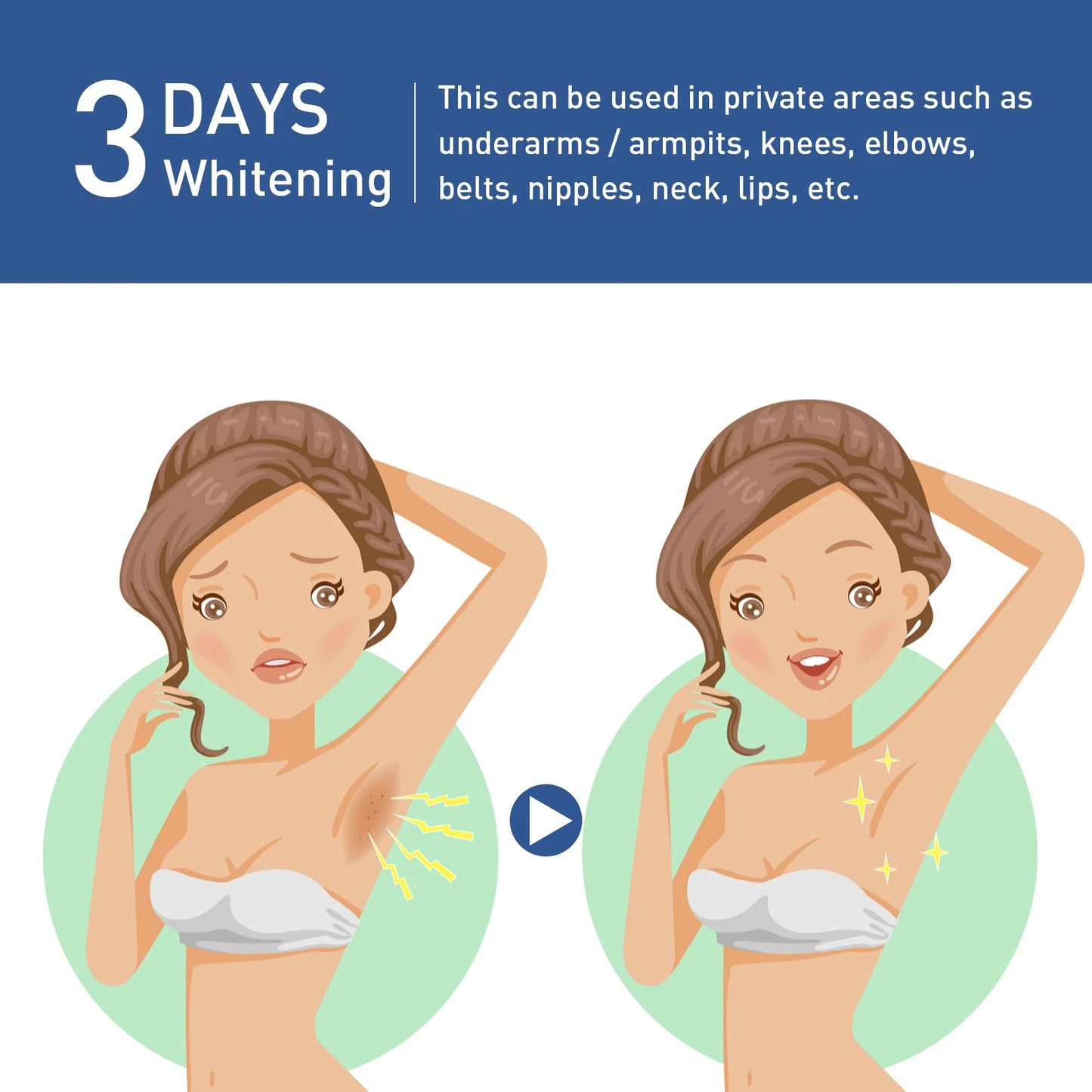 Brightening Cream for Intimate Areas | Moisturizing Skin Care Lotion