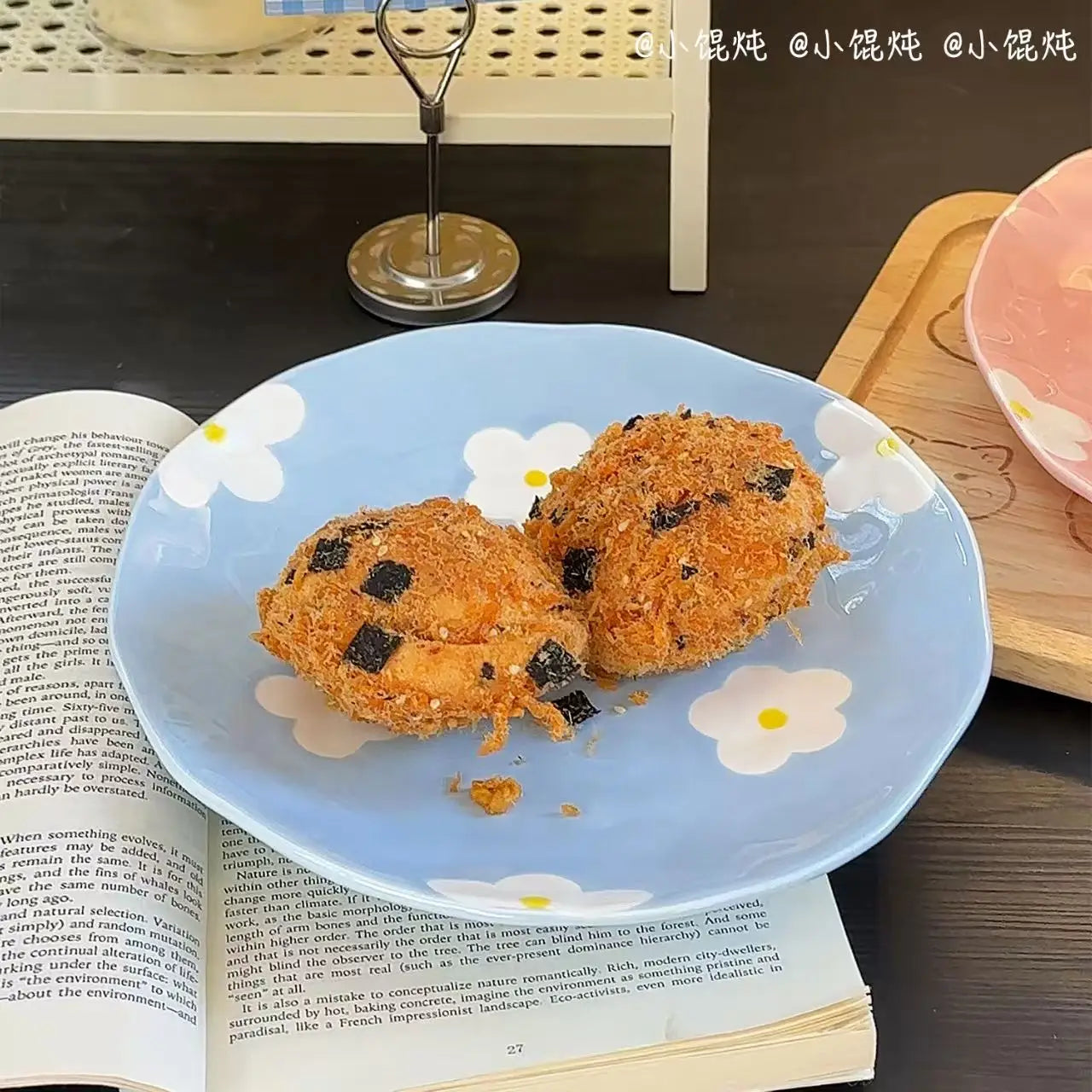 Hand-Painted Floral Ceramic Deep Plates | Vintage Dinner Dishes