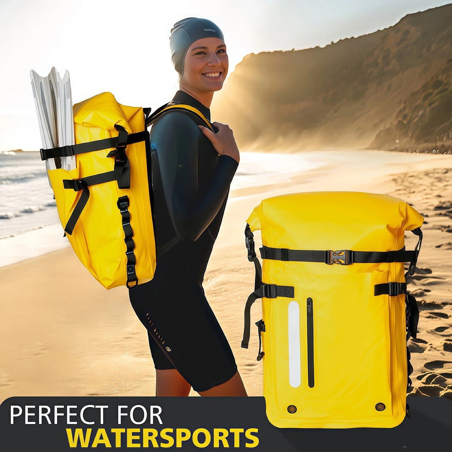 30L Waterproof Heavy Duty Backpack - Perfect for Outdoor Adventures