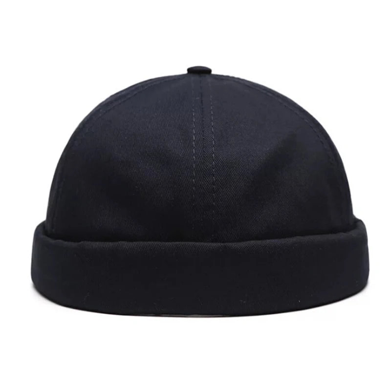Unisex Vintage Dome Brimless Beanie | Trendy Winter Docker Hat