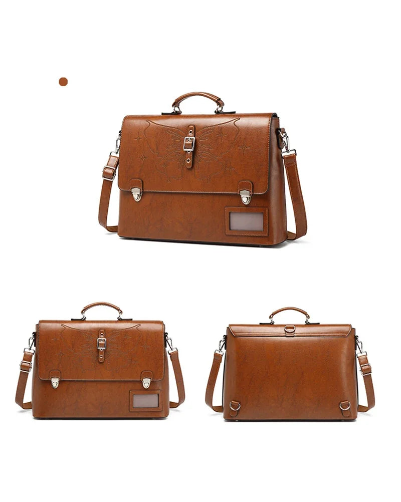 Stylish Cowhide Women's Backpack | Large Capacity Leather Bag
