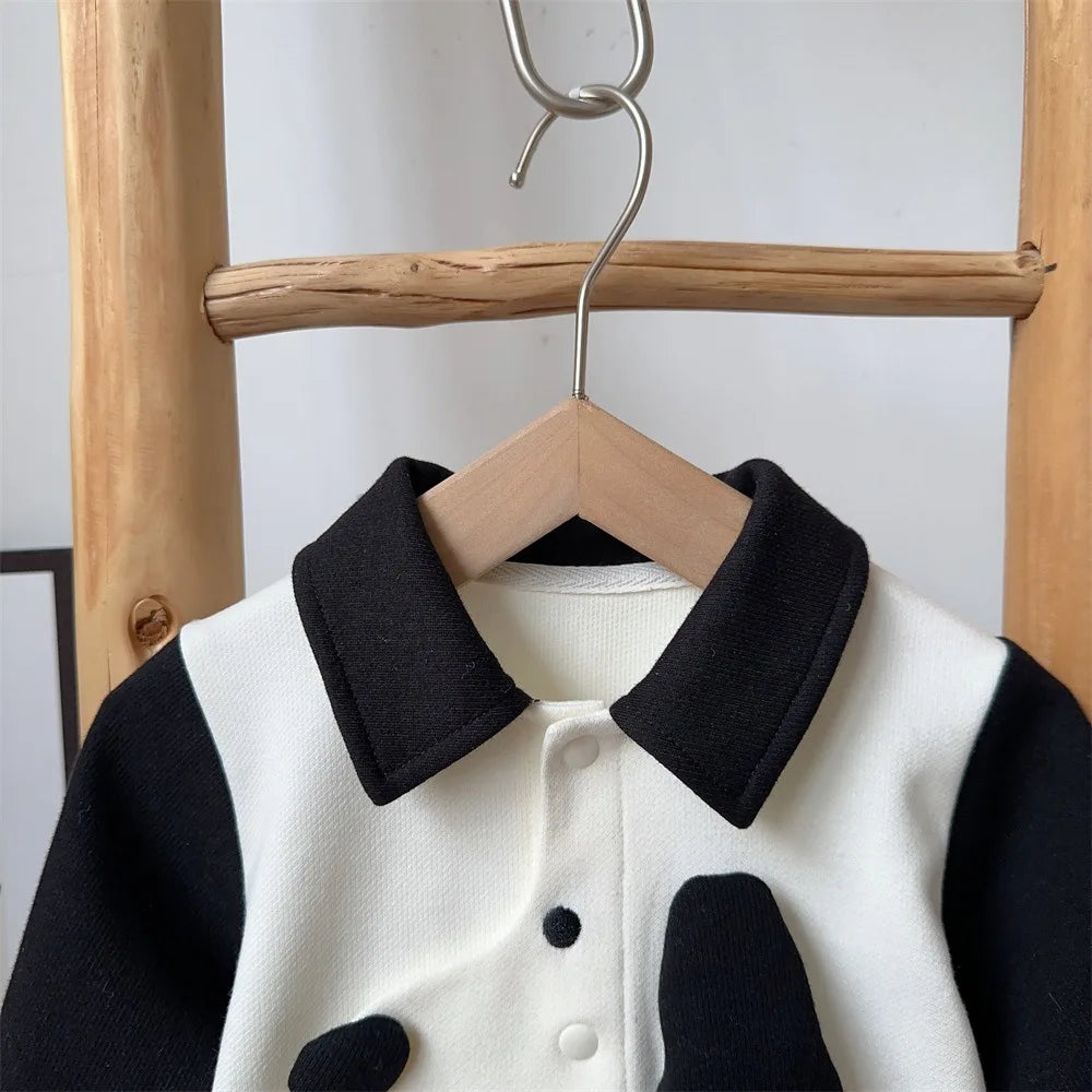 Cute Cartoon Baby Boys Romper | Long Sleeve Infant Jumpsuit