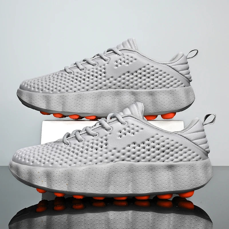 Men's Casual Thick Sole Sneakers | Breathable Summer Walking Shoes