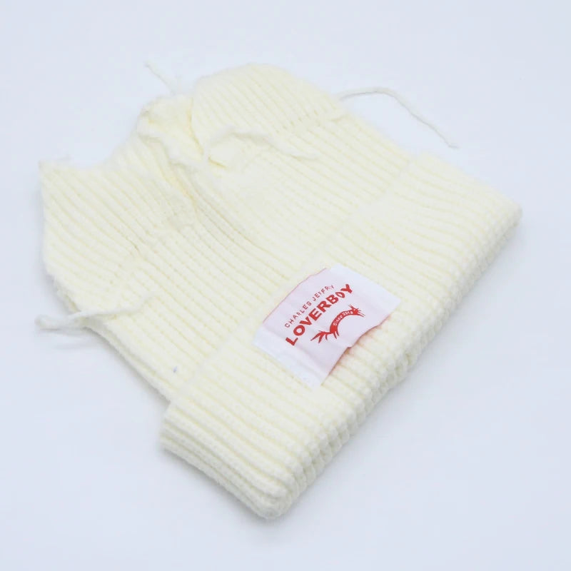 Unisex Long Fox Ears Knitted Beanie | Y2K Bunny Rabbit Hat