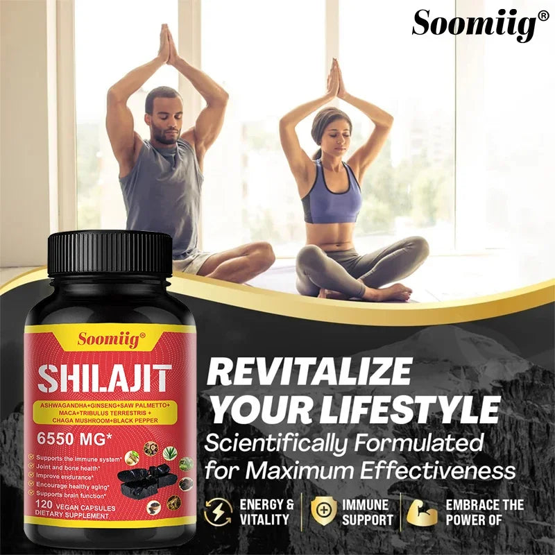 Pure Himalayan Shilajit Capsules | Support Healthy Aging & Recovery