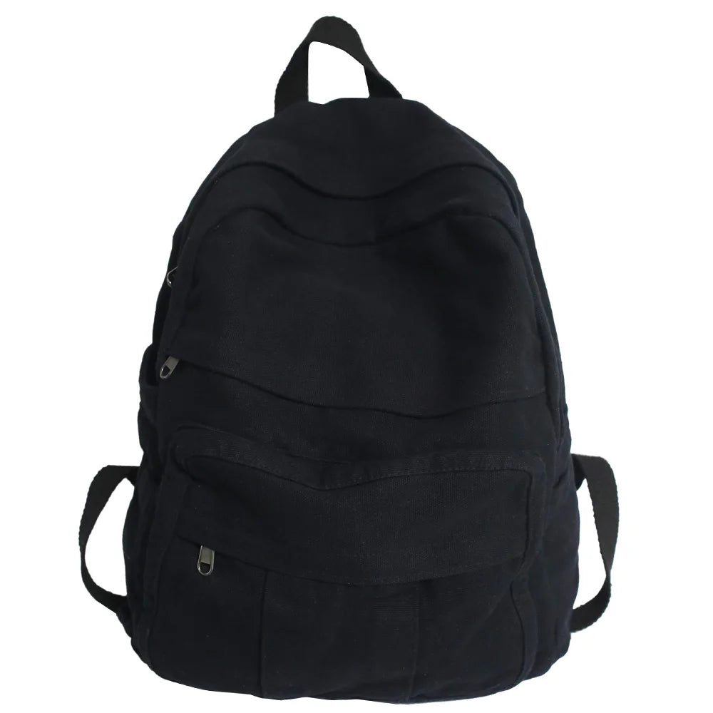 Stylish Vintage Fabric Backpack | Trendy & Functional Student Bag