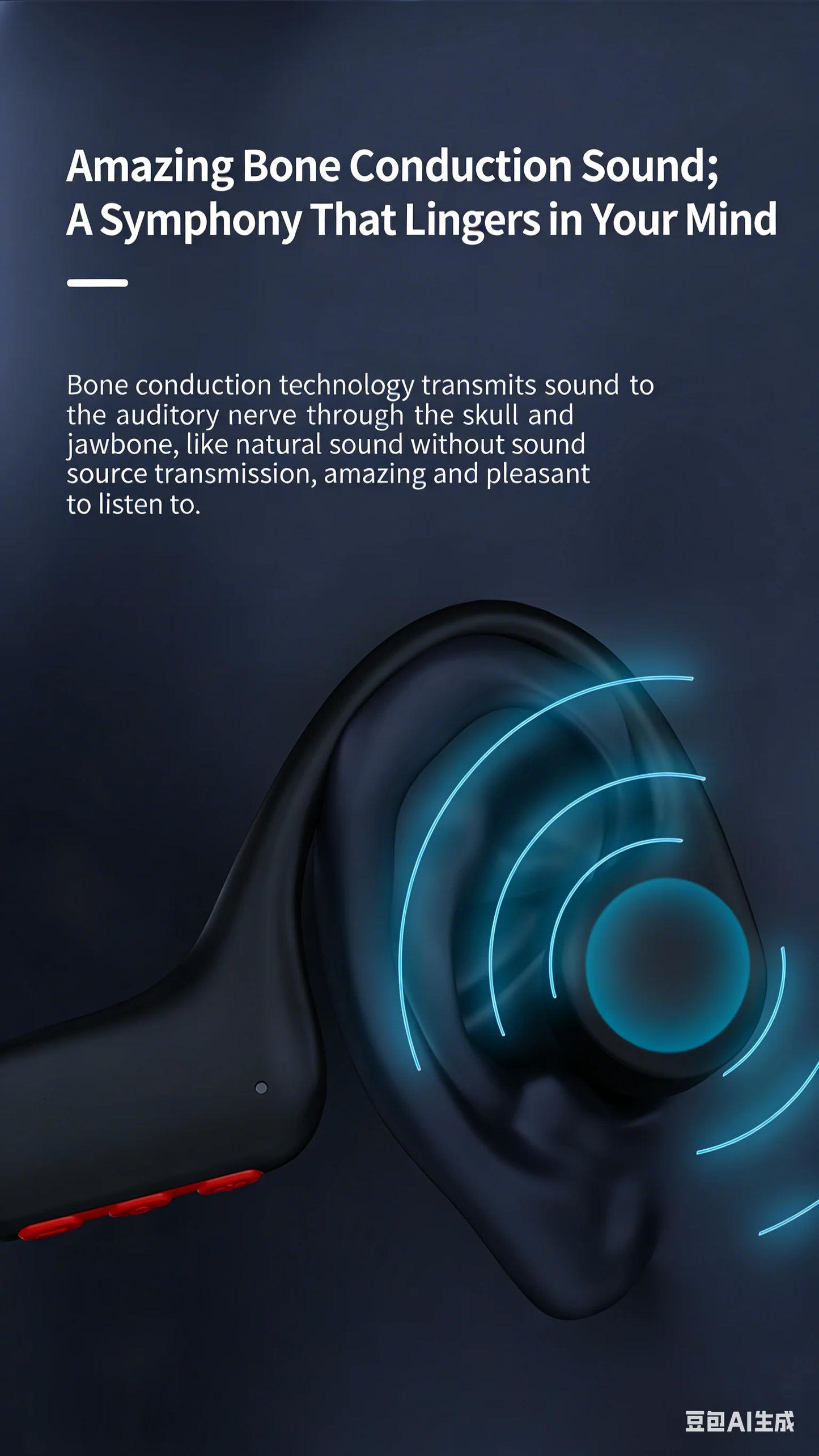 Open Ear Bone Conduction Headphones | Waterproof & 32GB Memory