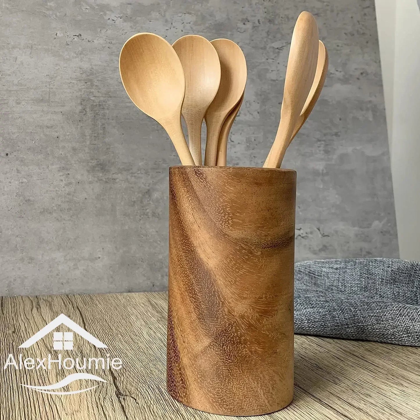 Pack of 6 Natural Wooden Spoons | Eco-Friendly Kitchen Utensils