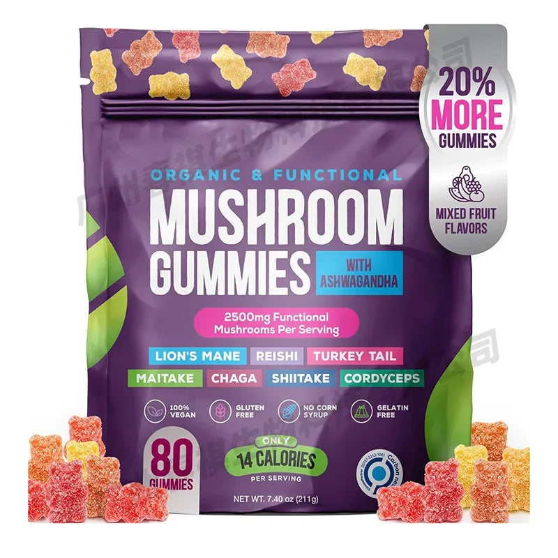 Mushroom Gummies for Immunity & Heart Health | Delicious Supplements