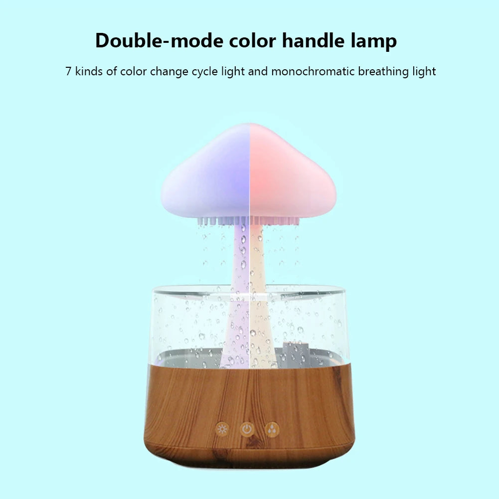 Colorful Mushroom Cloud Humidifier | Aromatherapy Night Light