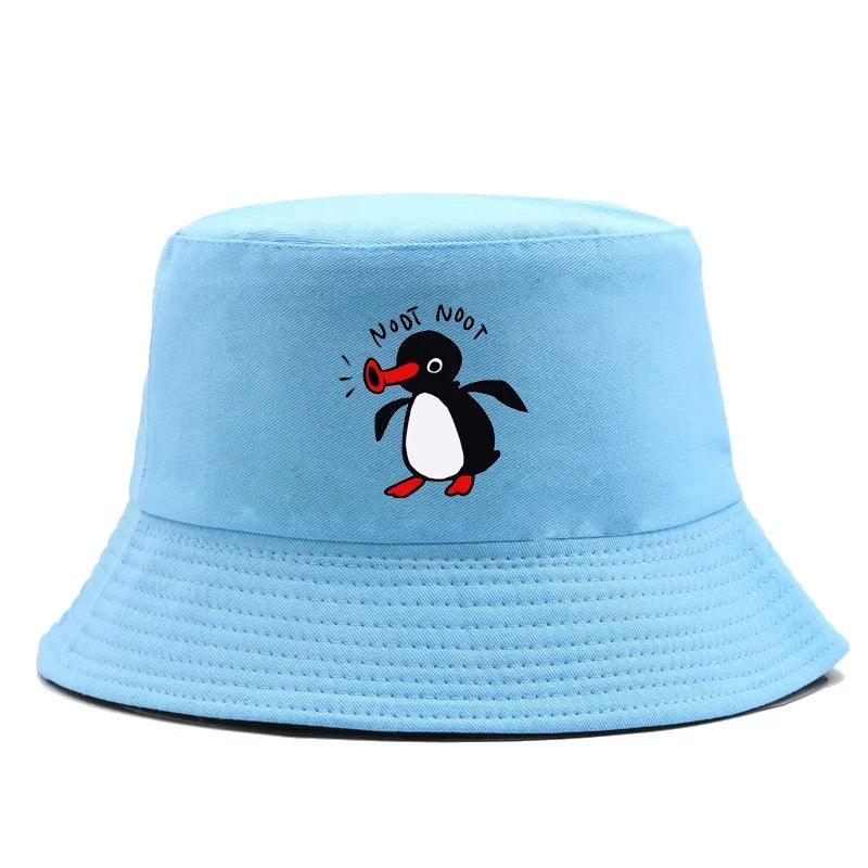 Reversible Summer Penguin Bucket Hat for Men & Women | Sun Protection