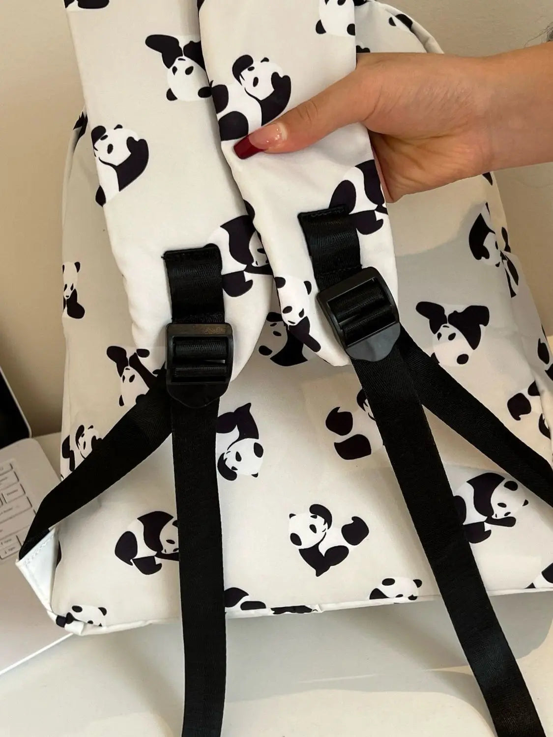 Cute Panda Backpack | Fashionable Lightweight School Bag for Students