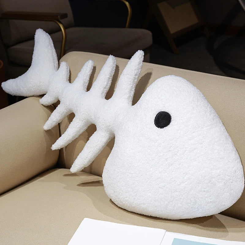 Creative Fish Bone Plush Toy | Cozy Cushion & Fun Gift