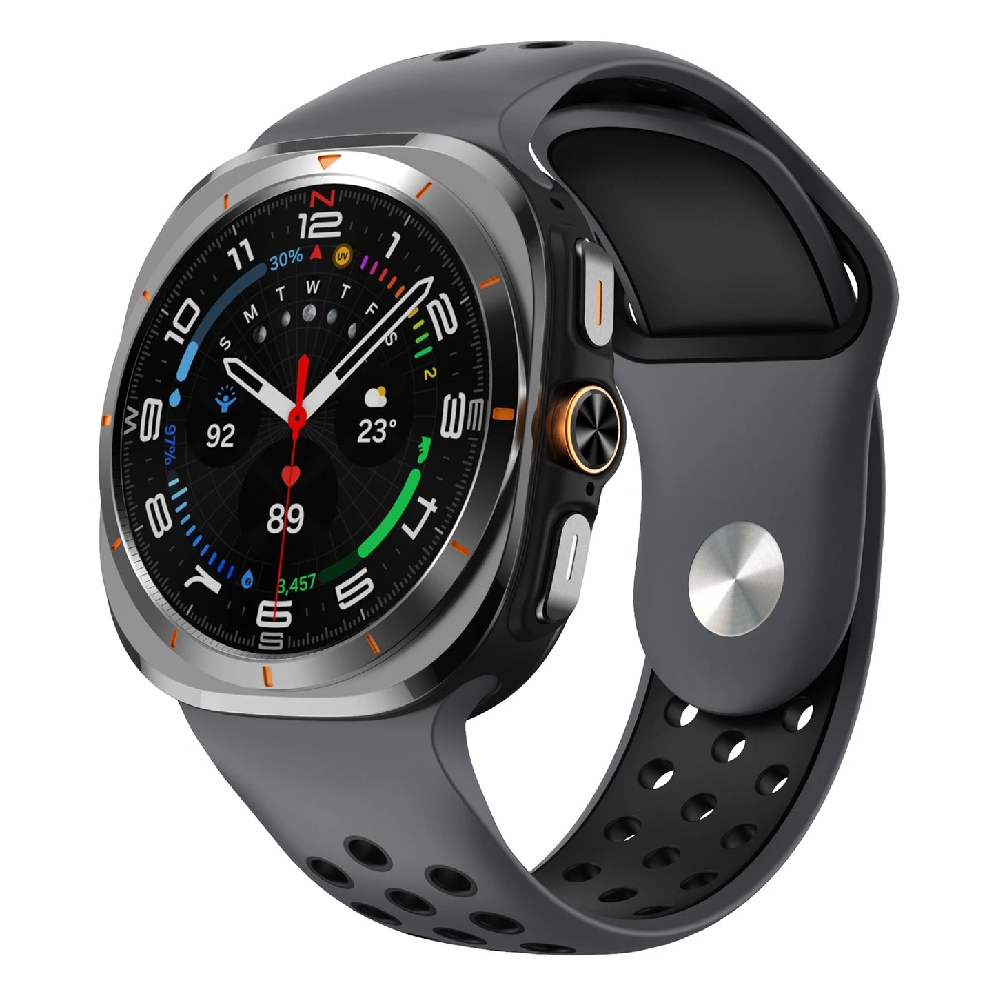 Two-Tone Silicone Watch Strap | Stylish Replacement Band