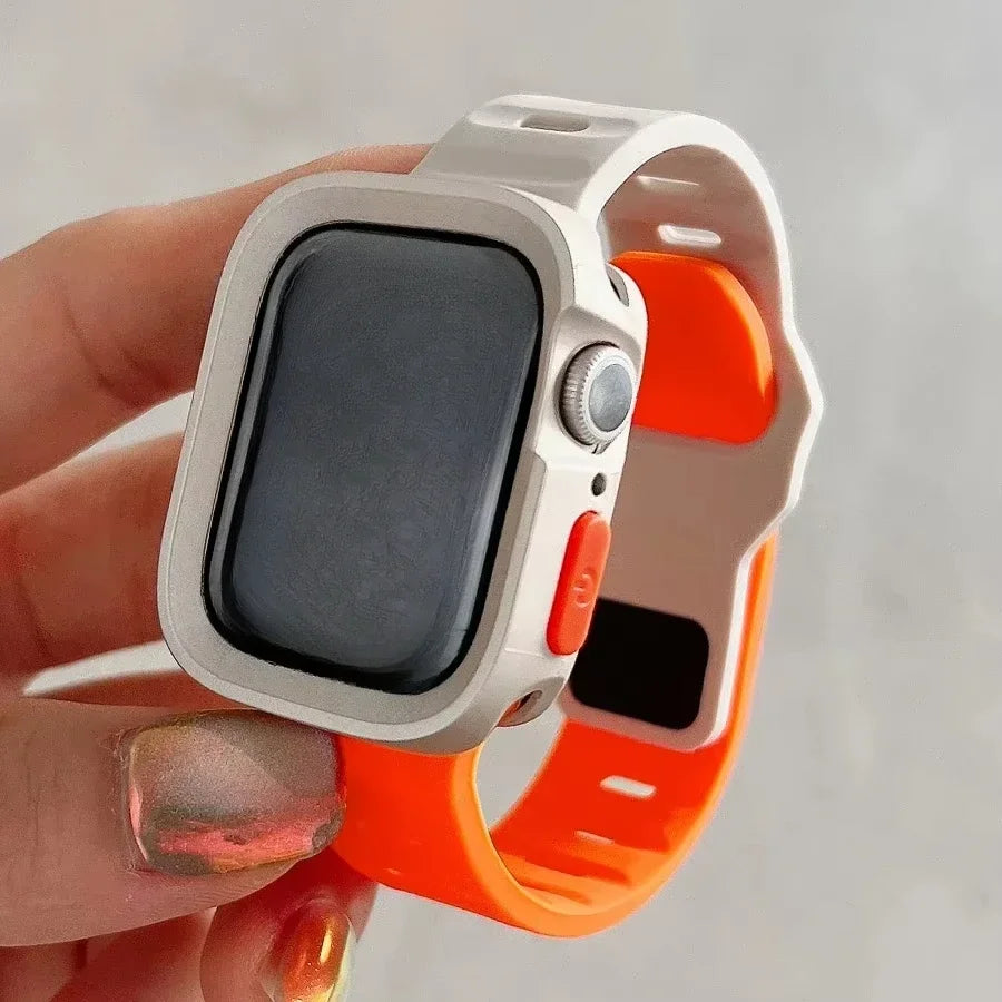Silicone Case and Strap for Apple Watch | Stylish & Durable