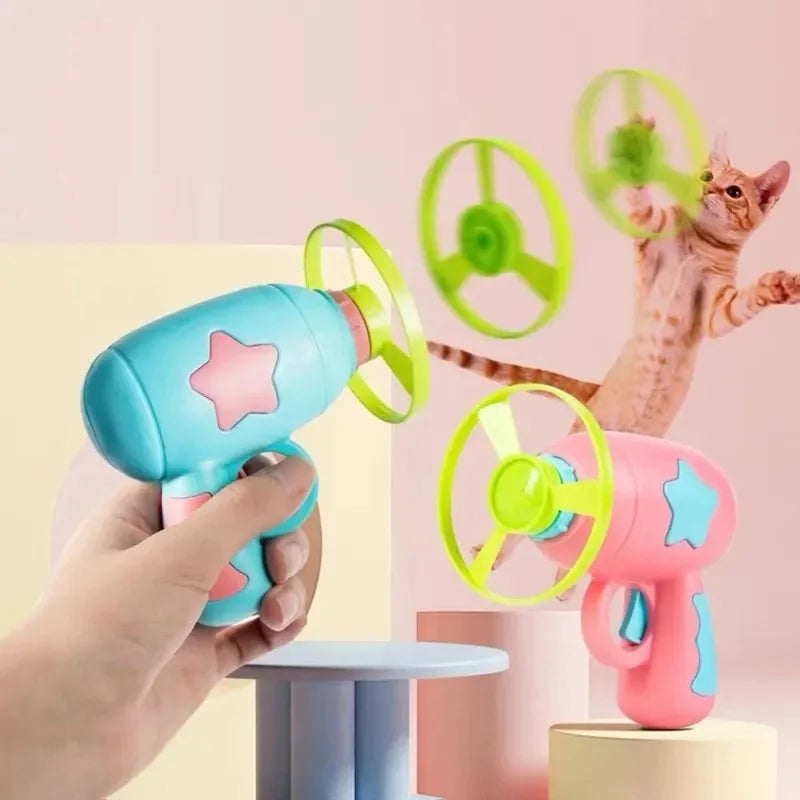 Interactive Cat Toy | Fun Chasing Disc Launcher for Kittens