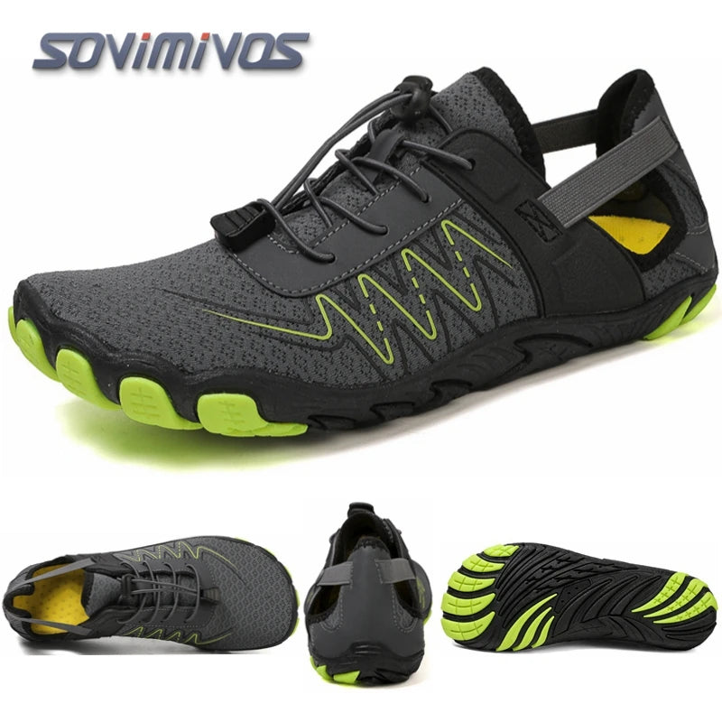 Unisex Swimming Water Shoes Men Barefoot Outdoor Beach Sandals Upstream Aqua Shoes Plus Size Nonslip River Sea Diving Sneakers