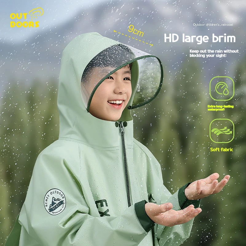 Full Body Rain Protection Backpack Raincoat for Students | Waterproof Gear