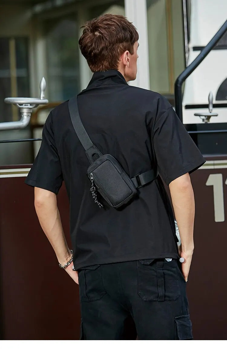Trendy Men's Crossbody Bag | Stylish Diagonal Shoulder Backpack