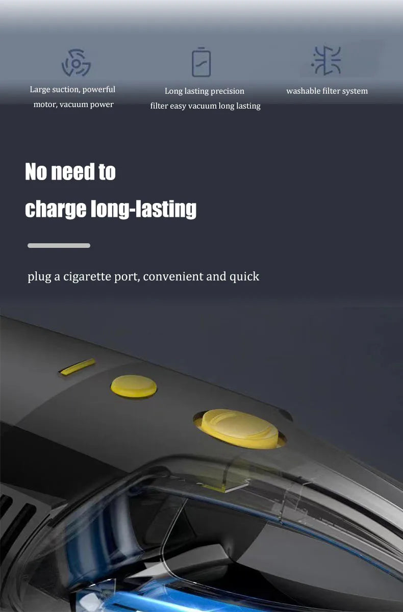Portable Car Vacuum Cleaner | Effortless Cleaning for Your Vehicle