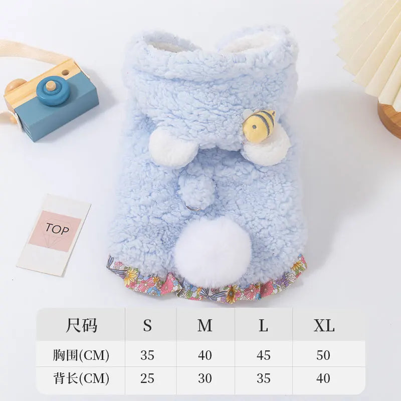 Thickened Fluffy Cotton Coat for Kittens | Warm Winter Jacket