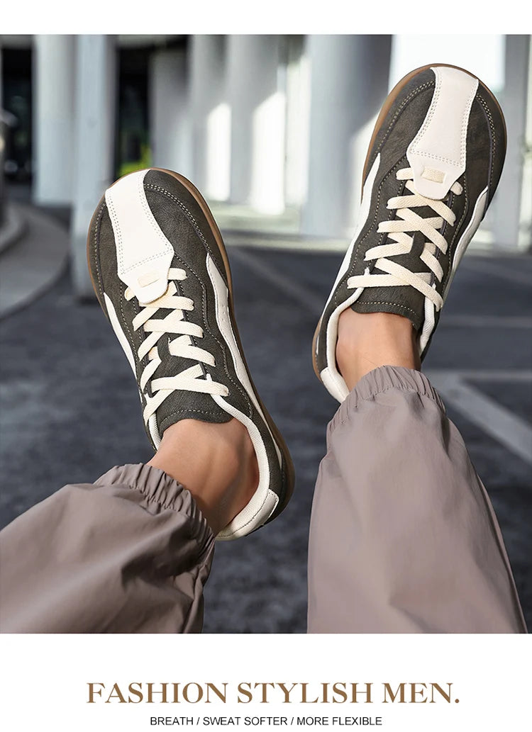 Men's Casual Wide Toe Box Sneakers | Comfortable Non-Slip Trainers