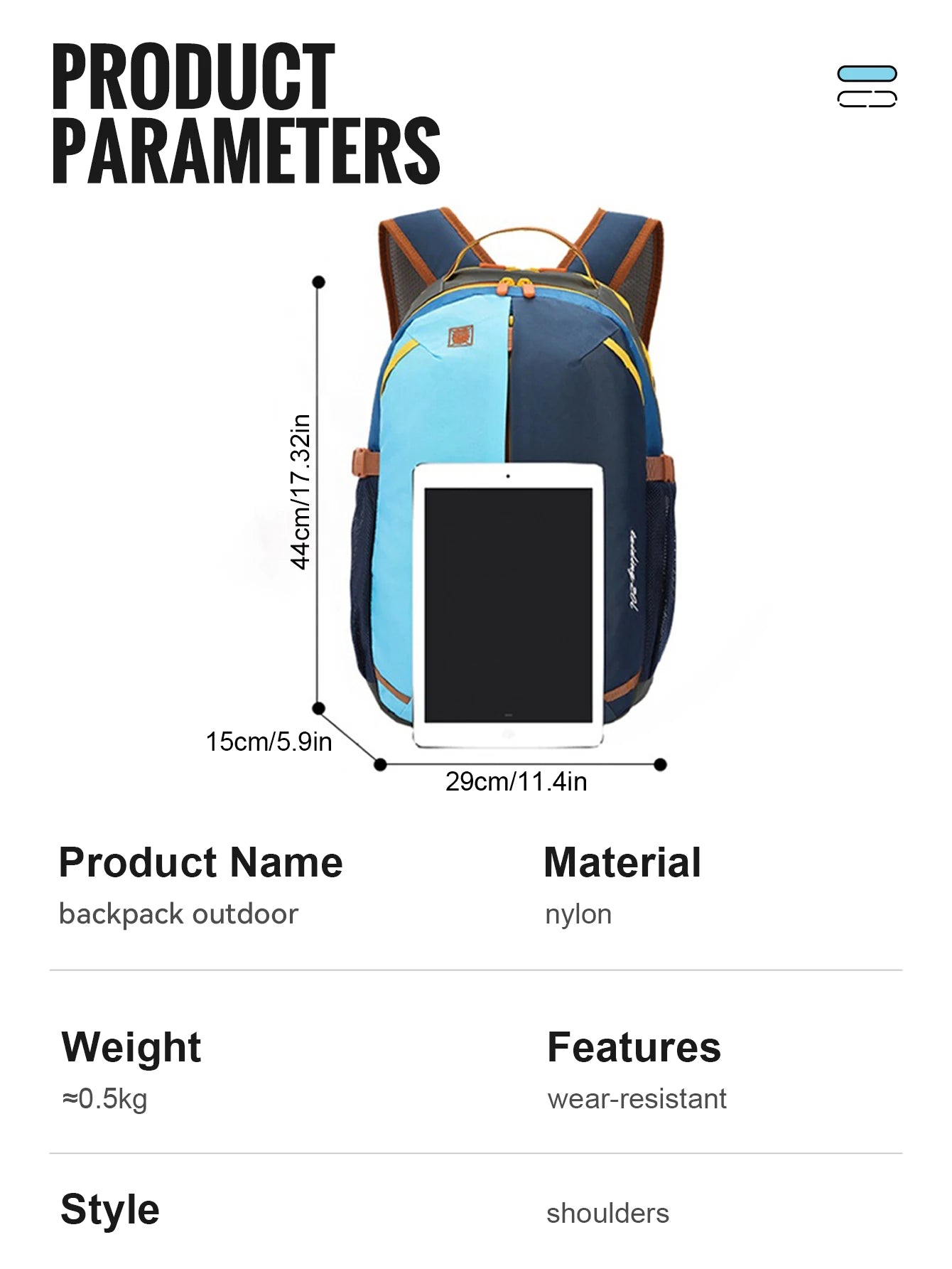 Lightweight Waterproof Outdoor Backpack | Multi-role Hiking Schoolbag