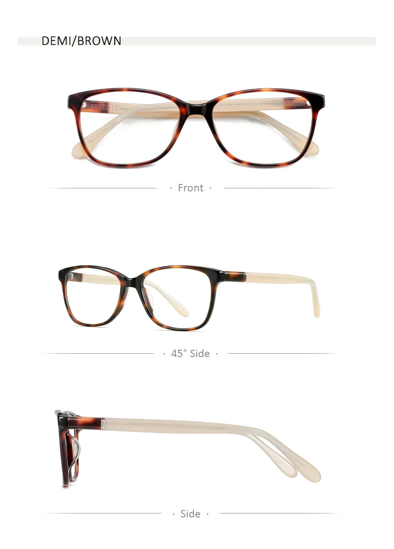 Fashionable Square Acetate Prescription Glasses for Women | 2026