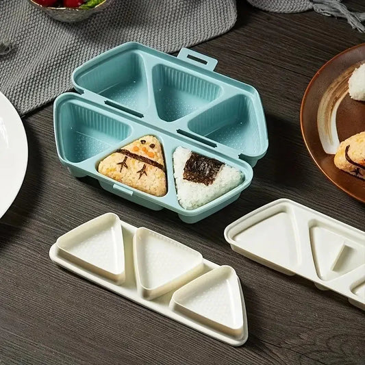 Molde de sushi de 6 cuadrículas | Herramienta perfecta para onigiri bento con forma de triángulo
