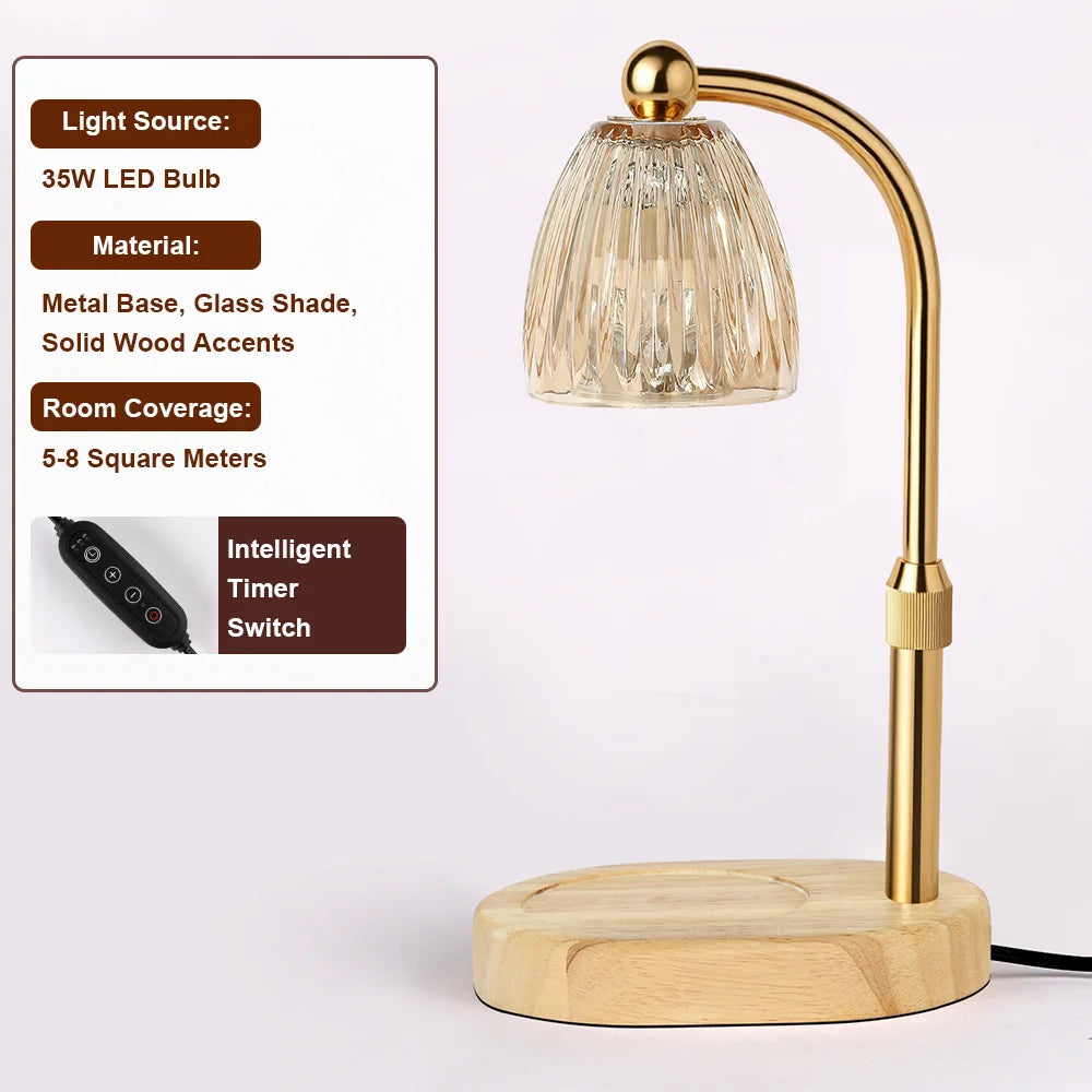 Electric Wax Melts Timer Candle Warmer Lamp | Aromatherapy Decor