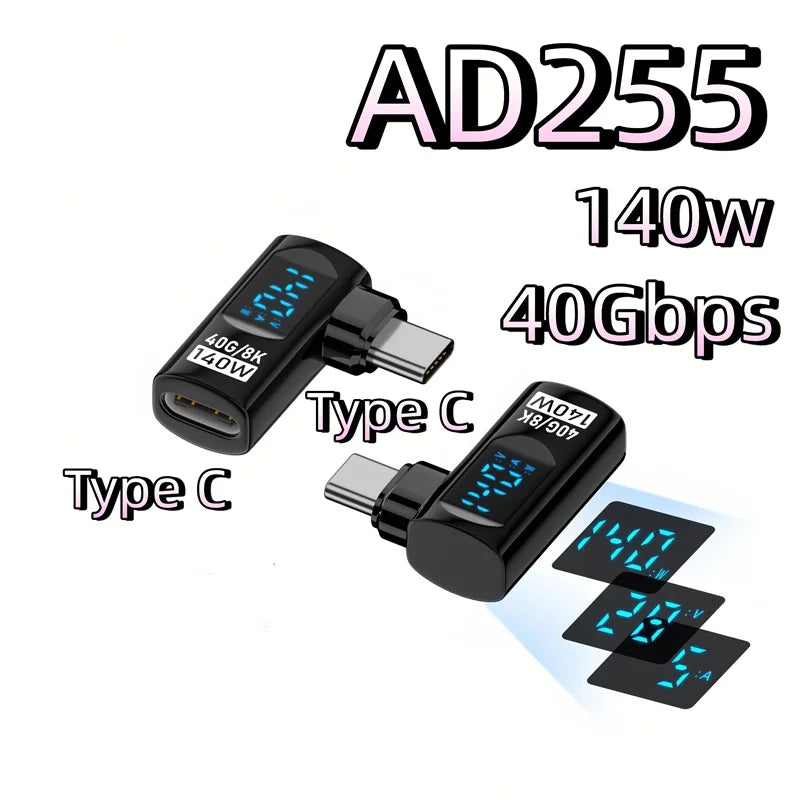 140W USB Type C Converter Adapter for Fast Charging & 8K Video